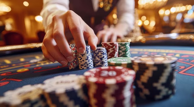 Mobile app interface showing live casino tables and sportsbook markets
